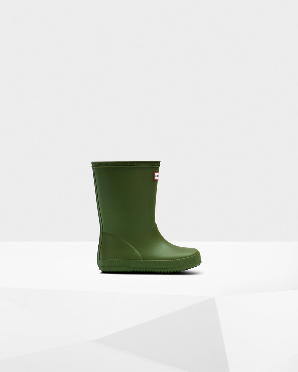 Kids Hunter Original First Classic - Rain Boots Green - 4273-UGQKC